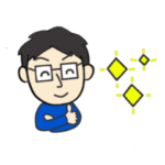 毎日使えるスタンプ☆男性（2）眼鏡