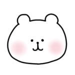 白くまフェイススタンプ・絵文字風