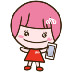 ピンクのおかっぱガール