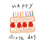 誕生日お祝いスタンプ