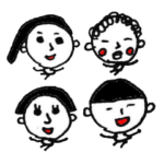 小さいキャラいっぱいスタンプ