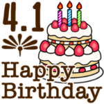 動く☆4月1日〜16日のお誕生日お祝い
