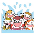 錦鯉ファミリー　スタンプ