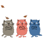 Juns の動く3匹の猫 