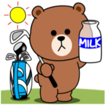 飛び出すBROWN「ゴルフ」