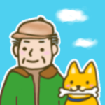 おじいちゃんの毎日のデカ文字スタンプ