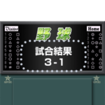 野球のスコアボード（メッセージ）