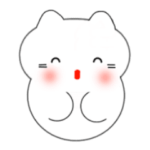 動く！韓国語のかわいい白猫（日本語付）