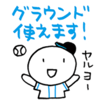 使える草野球 黒/白/青