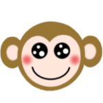 動く！絵文字のおさるちゃん