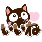 毎日便利な☆小さい黒猫スタンプ