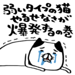 弱いタイプの猫　やるせなさが爆発するの巻