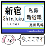 西武電車の新宿線 今この駅だよ！タレミー