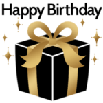 ゴールド×モノクロ*誕生日＆お祝い