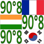 90°8-インド-韓国-フランス