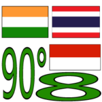 90°8-インドネシア – インド – タイ –