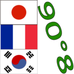 90°8-日本 – フランス – 韓国-