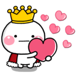 ♡祝5周年♡しろまるのスタンプ