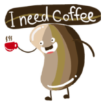 Coffee beans come here