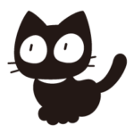 黒猫のスタンプ（English）3