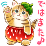 ちっちゃい猫のスタンプ☆丁寧なことば