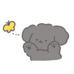 黒いおいぬスタンプ