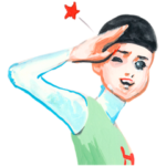 五月女ケイ子のごあいさつスタンプ