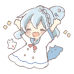 海の生き物と女の子