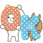 シンプルでか文字うさぎ21