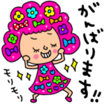 riekimの元気な女の子スタンプ