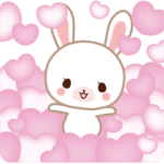 新かわいく動く☆ラブラブなうさぎスタンプ