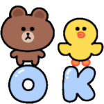 ◯ブラウンとコニーのかわいいスタンプ◯10