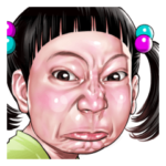 怒り顔スタンプ２（子供編）