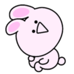 シュールなミニうさぎ