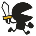 カクカク動く●某人間