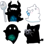 写真に貼れるホシクイたち