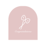 シンプルで使いやすいおめでとうスタンプ