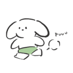 屁こき犬ぷぅ太 日常スタンプ