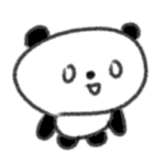 たのしそうなパンダとやる気のないパンダ