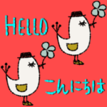 mottoのあかとしかくのスタンプ♡動く