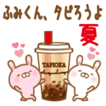 大好きなふみくんに送るスタンプ夏編