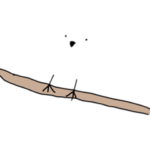 みえないシマエナガ