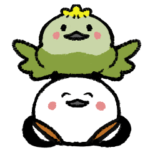 キクちゃんとシマちゃんのほんわかスタンプ