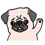 パグの季節イベントスタンプ