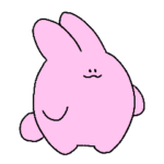 まるみのあるうさぎ