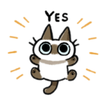 ゆるっとシャムねこちゃん