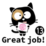 くろねこ「コテツ」 13　“英語で挨拶”