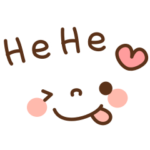 顔デカ文字の英語スタンプ