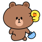 ブラウンのスタンプ