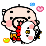 動く！おやじ君とニワトリ君の毎日挨拶